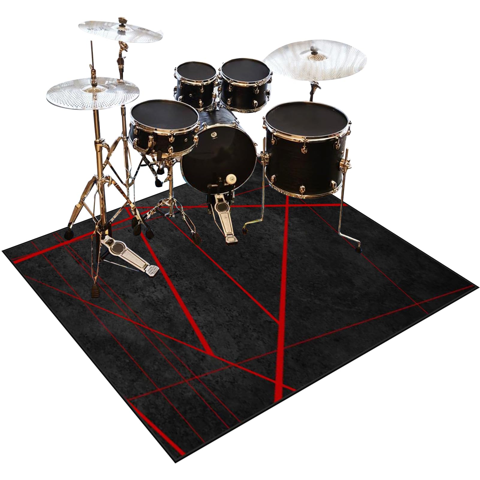 Tapis batterie acoustique insonorisant et stable contre les vibrations