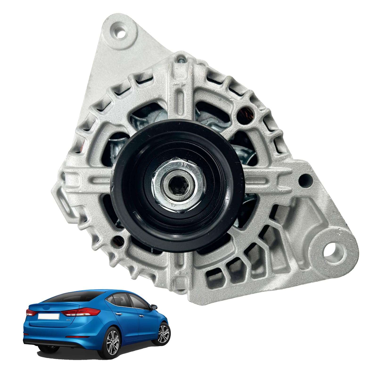 S SONLEE Alternator Compatible with Elantra Coupe GT 2011-2017, Forte Koup Forte5 2014-2016, Soul 2012-2013 1.8L 2.0L L4 Replace# 37300-2E200