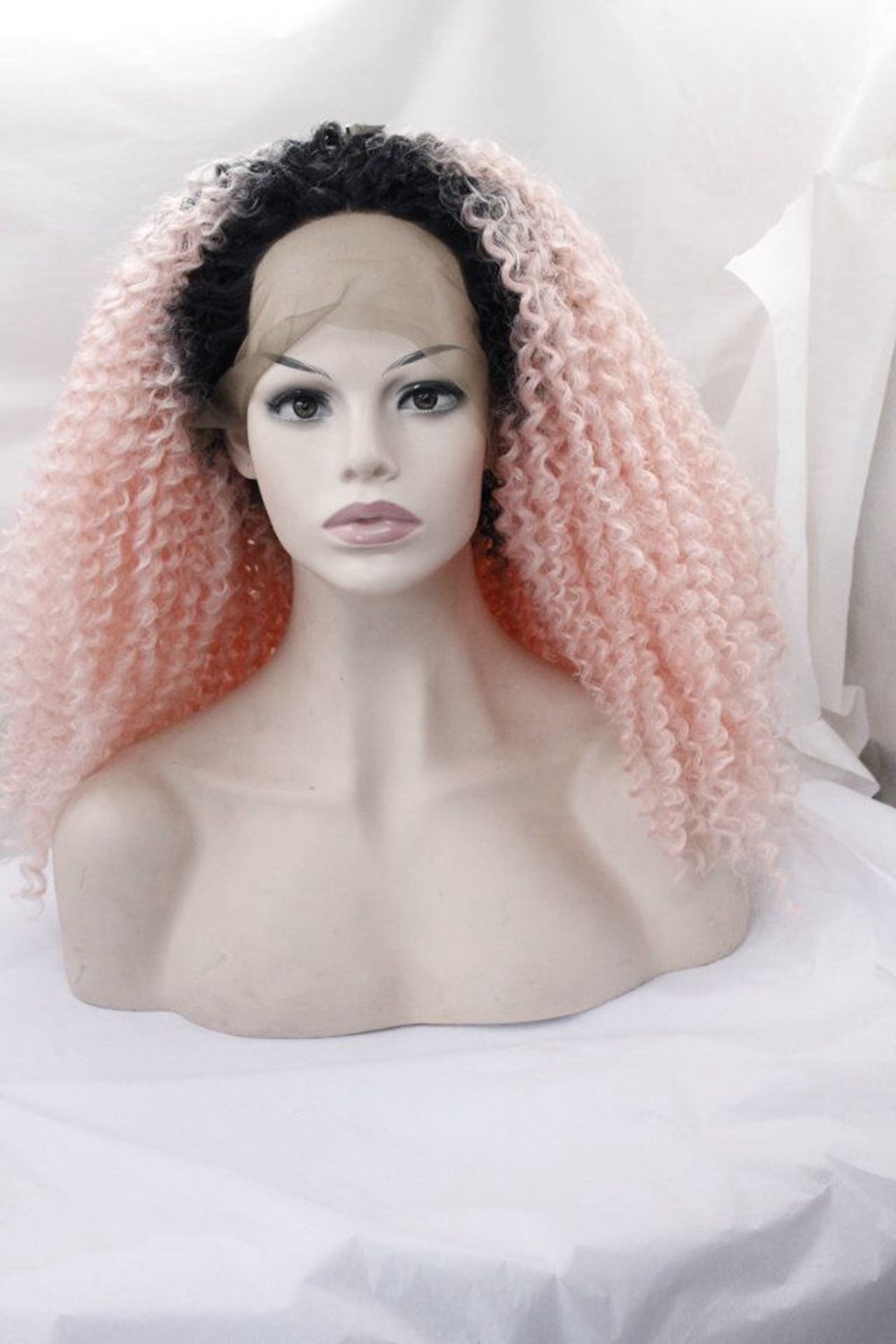 Royalty Hair New Arrivel Synthetic Lace Front Wig Heat Resistant Kinky Curly Heavy