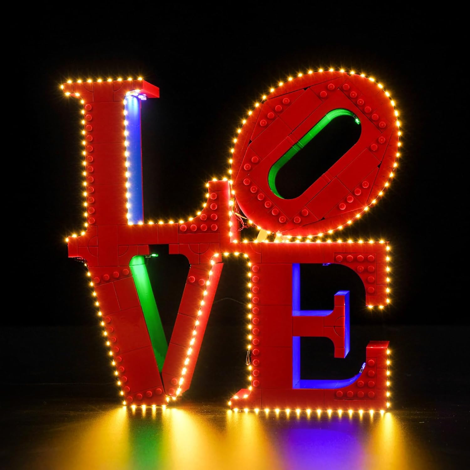 LocoLee Light kit Compatible with Lego Love Customized Version- No Model Only Light, LED Lighting Accessories Compatible with Lego Love Sculpture 31214