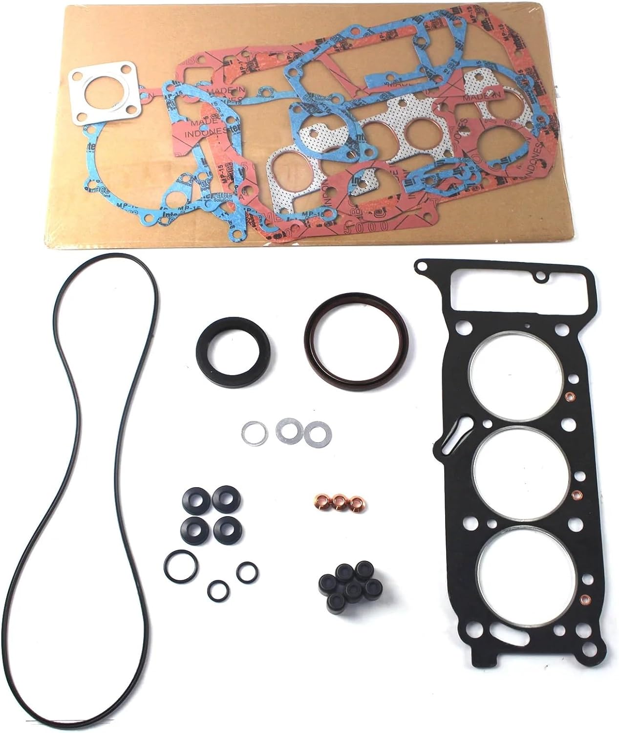 Head Gasket Kit Compatible with HITACHI GEHL HANIX Excavator W/ 3KR1 3KR1-EA14 Compatible with Isuzu Engine Z8941360873 8941487370 Z5878109461 Z5878109464