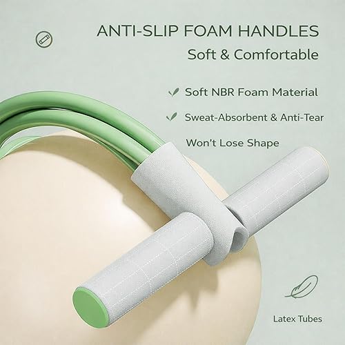 Miniatura 4 de Gentle Fit Band,Pedal Resistance Band with Handle,Multifunction Tension Rope,Tube Pedal Resistance Device,Foot Resistance Bands with Handles