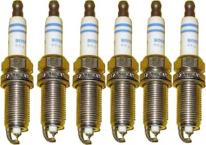 BMW Spark Plugs Platinum Plug Set Bosch OEM 158253 / FR7NP P332 (6pcs)