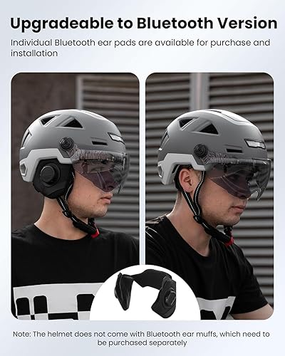 Miniatura 6 de ILM Casco de bicicleta inteligente Bluetooth Control de luz LED de advertencia de freno NTA8776 CE CPSC triple certificación adulto bicicleta casco