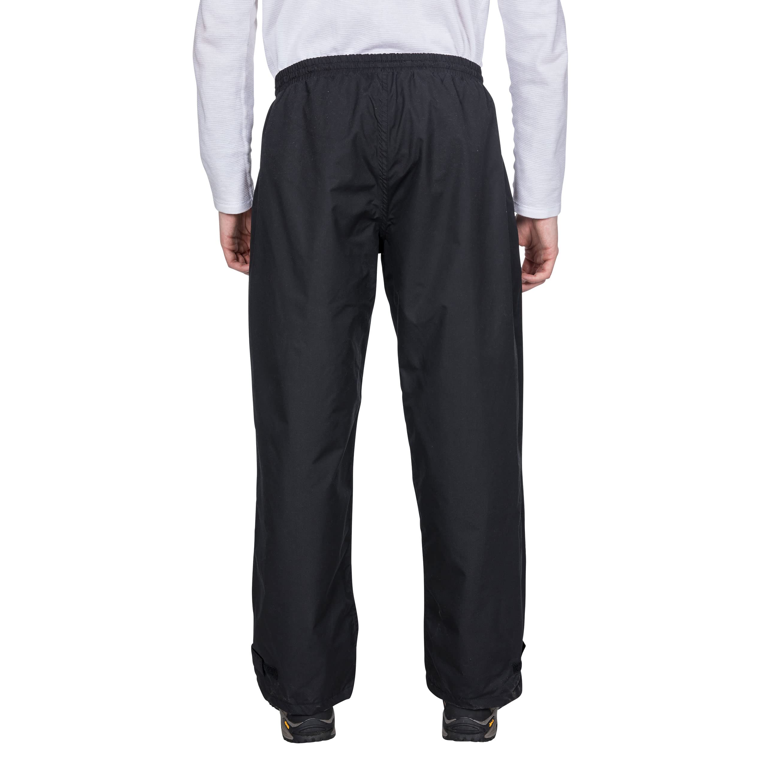 Trespass Toliland Homme Pantalon imperméable extérieur Élastiqué - Noir -