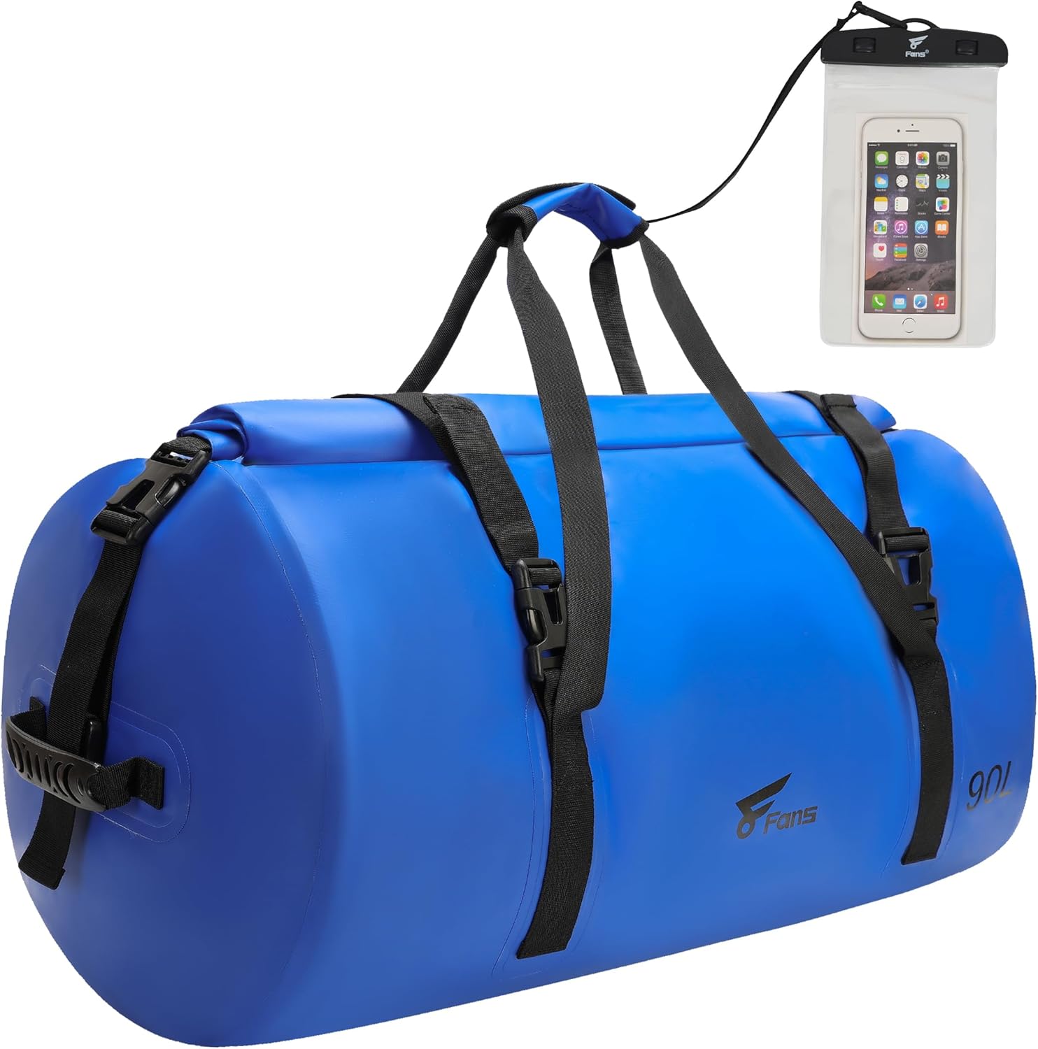 8 Fans Extra Large Waterproof Duffle Bag,Heavy Duty Travel Dry Bag with Durable Straps & Handles, Ideal for Kayaking,Paddleboarding,Boating,Rafting,and Fishing (Blue, 90L) 8 Fans Extra Large Waterproof Duffle Bag,Heavy Duty Travel Dry Bag with Durable Straps & Handles, Ideal for Kayaking,Paddleboarding,Boating,Rafting,and Fishing (Blue, 90L)