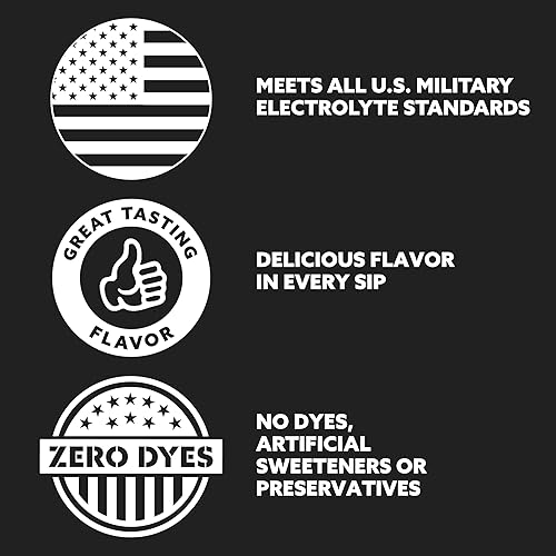 Miniatura 5 de HOIST Polvo de electrolitos de hidratación militar prémium  Ponche de frutas y uva paquete doble (2 paquetes de 12 barras)  Hidratación rápida para