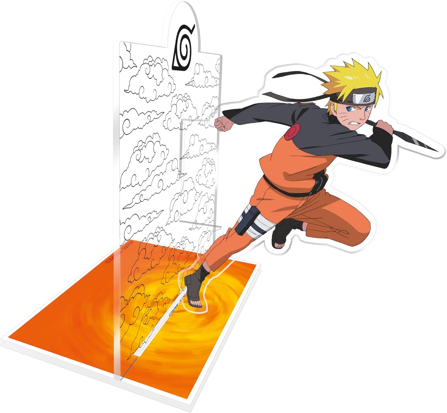 ABYstyle Naruto Shippuden Acrylic Bookend, 5.9" x 4.5" Naruto Bookend Anime Merch Naruto Desk Organizer Merch Gift