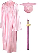 GraduationMall Shiny Graduation Cap and Gown with 2026 Tassel for High School and Bachelor