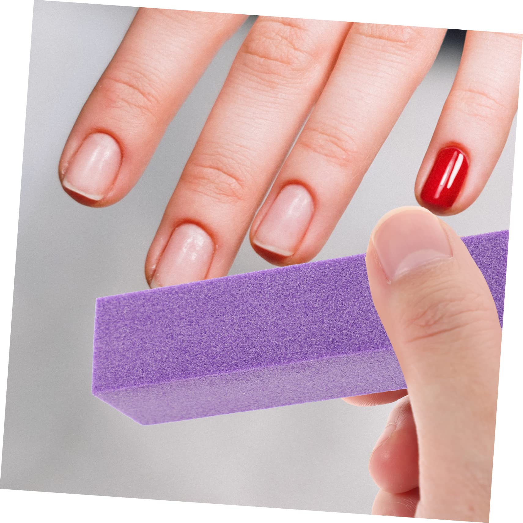 Healeved 40piezas Bloques De Pulido De Uñas De Lados Para Manicura y Pedicura Limas De Uñas Esponjadas Herramienta Práctica Para Manicura Profesional