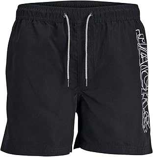JACK & JONES JPSTFIJI JJSWIM DOUBLE LOGO LY SN JNR Deniz Şortu Erkek çocuk