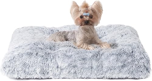 Miniatura 30 de EHEYCIGA Cama mullida para perros extragrandes, almohadilla de pelo sintético de felpa, cama XL calmante antiansiedad para jaula, lavable, suave y