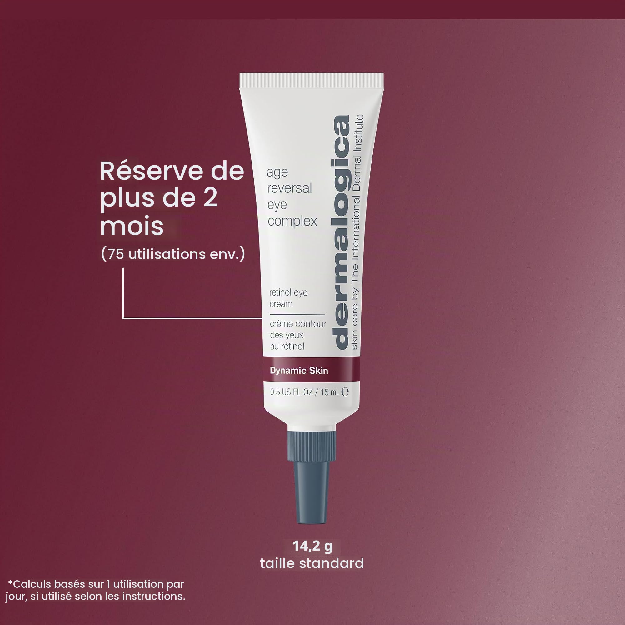 Dermalogica Age Reversal Eye Complex Soin Yeux au Rétinol 15ml | Soin yeux au rétinol qui aide à lisser les ridules, illuminer et raffermir le contour de l'œil.