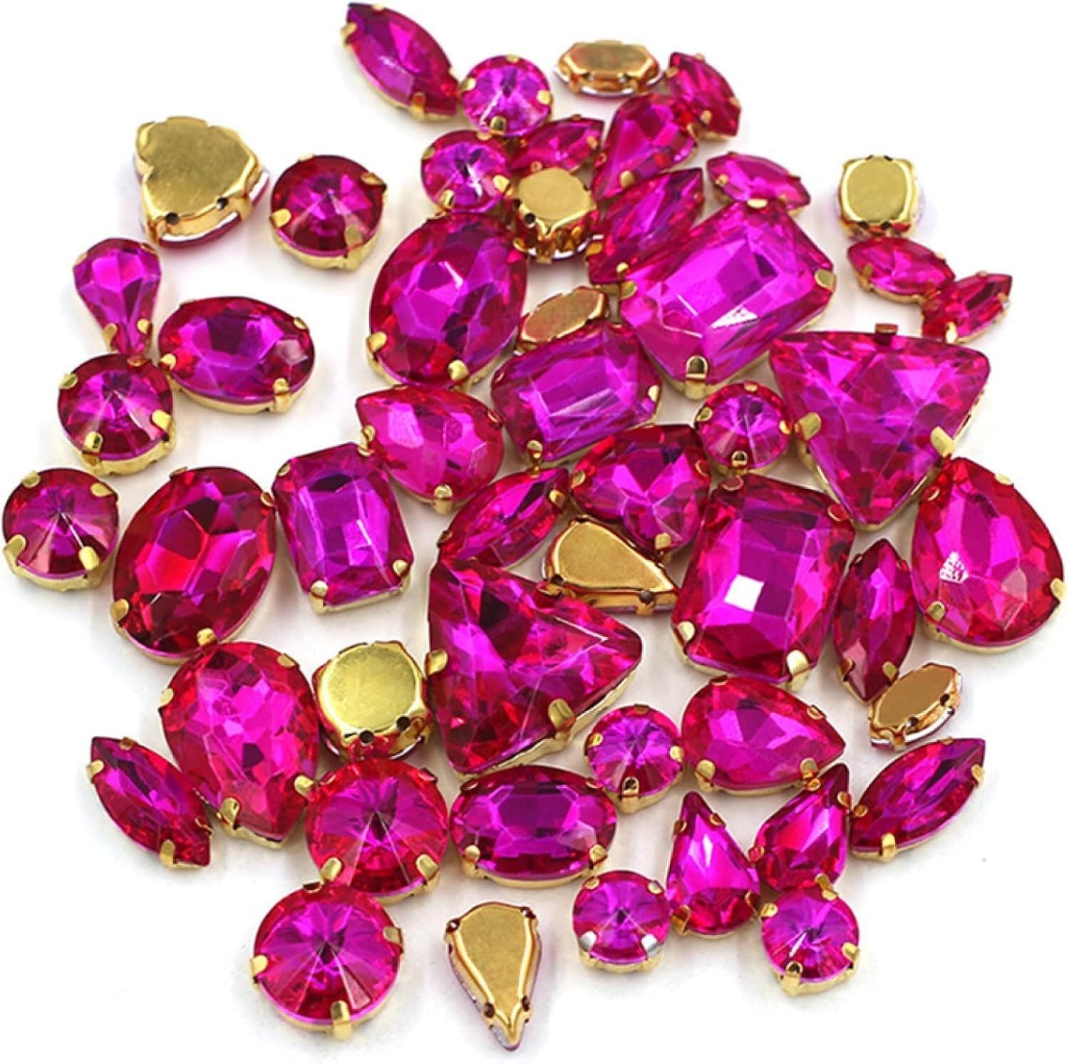 Strass rose lot de 50 pour customiser les vêtements de cérémonie