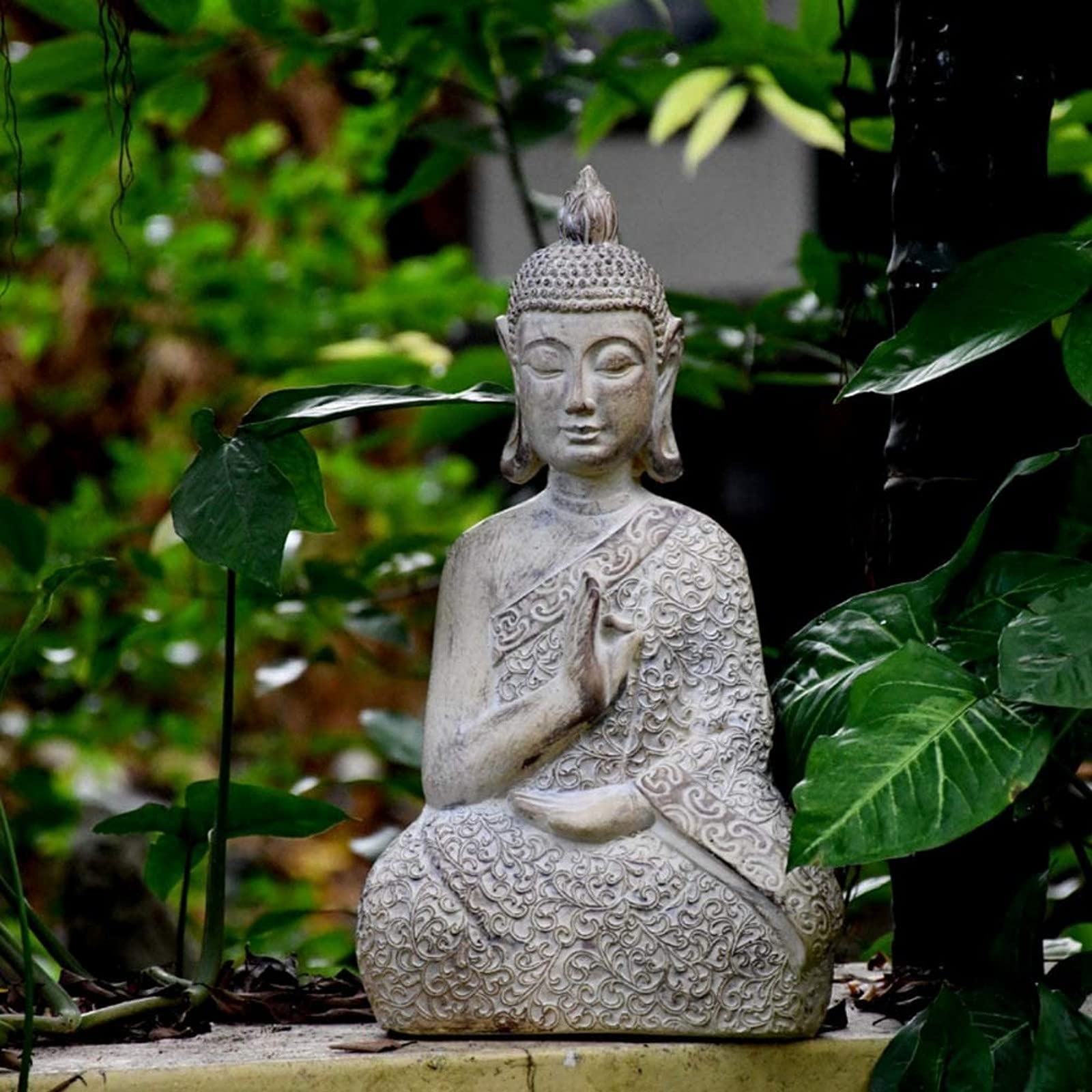 Statua Ornamentale 1 Pz Statua Di Buddha Da Giardino, Statua Decorativa Zen, Ornamenti Di Regali Religiosi, Scultura Creativa Da Giardino Per Interni Ed Esterni, Decorazione Artistica Da Giardino