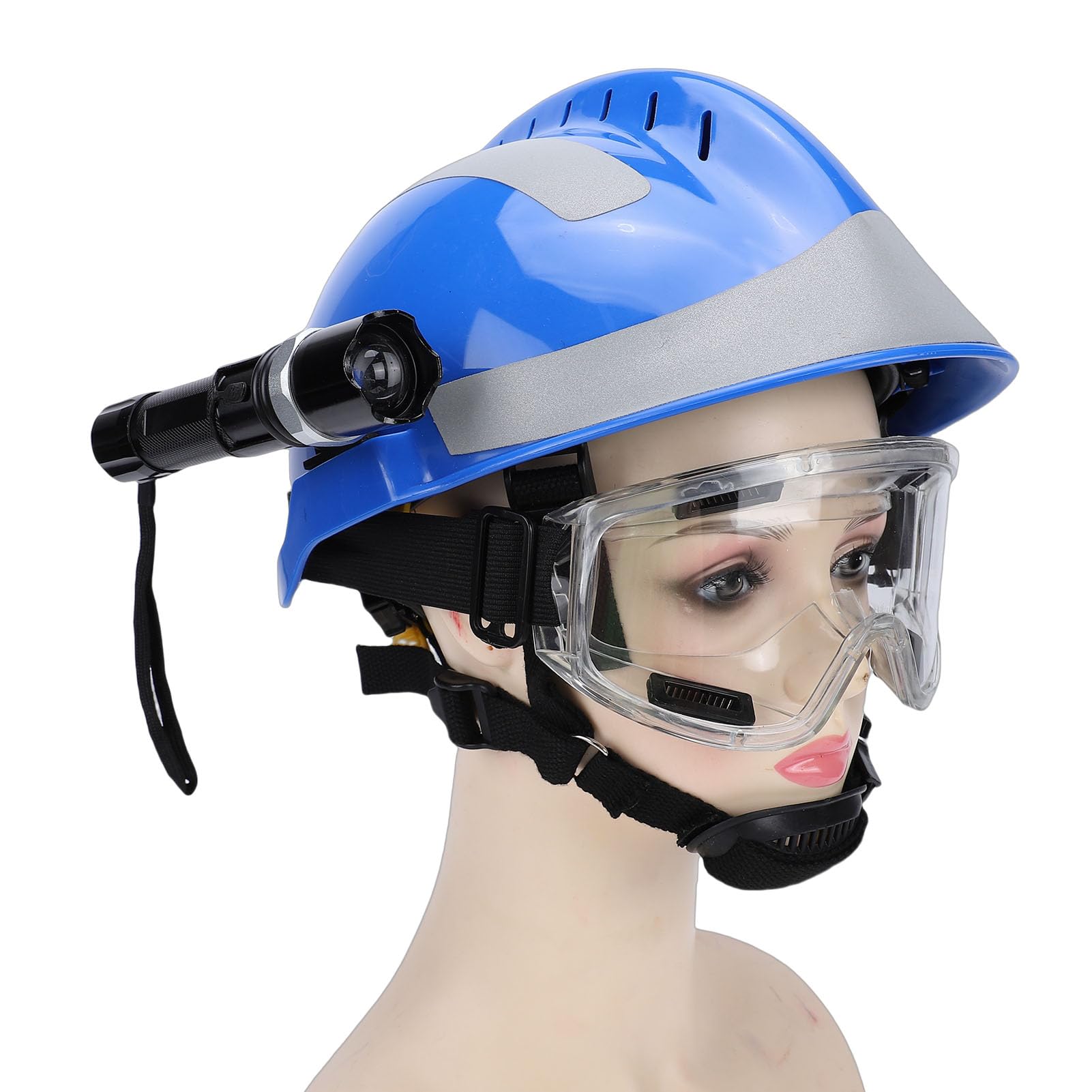 Naroote Casco de Seguridad Industrial para Rescate en Construcción |Casco Reflectante Que Absorbe los Golpes, Plástico Reforzado de 4 Capas, para Hombres y Mujeres, Trabajadores Al Aire Libre