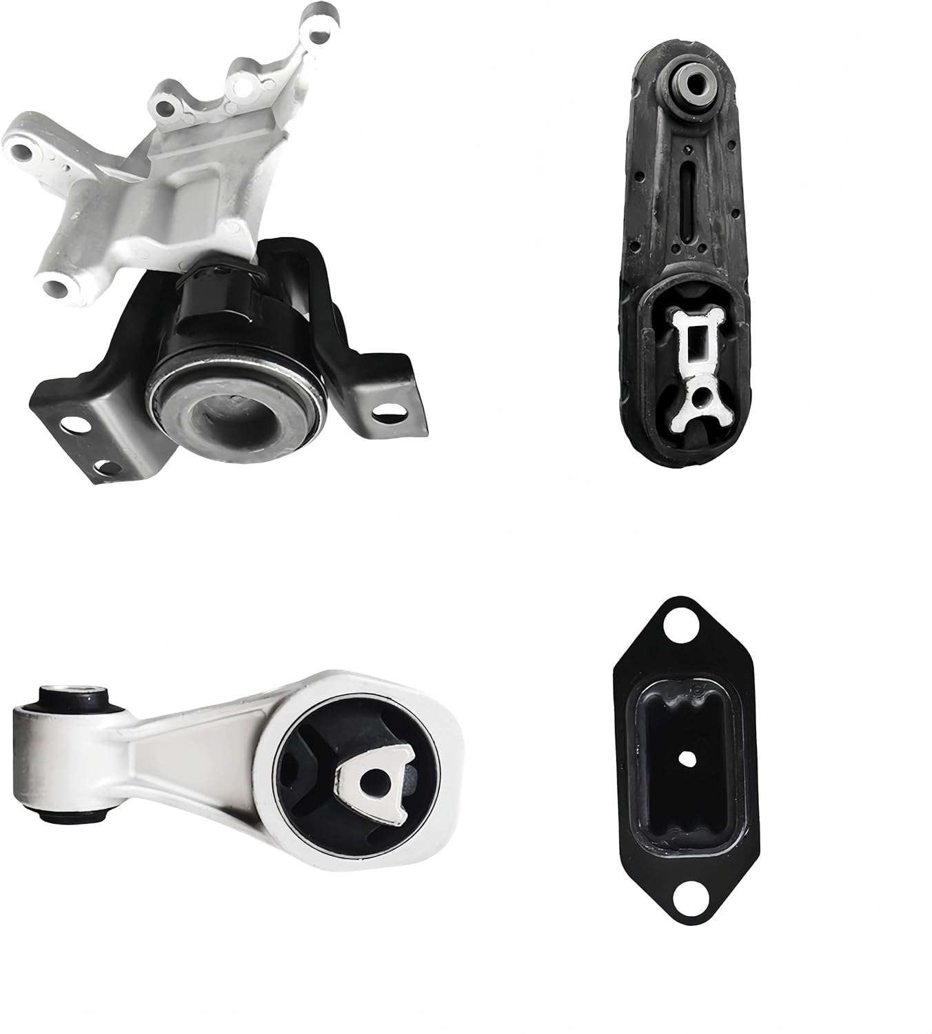4PC Engine Motor & Transmission Mount Kit - Compatible with Nissan Sentra 2013-2019 1.8L, Replaces A7382 A7376 A4360 A4374 113601KA0A 112101KC0B 112201KG0A