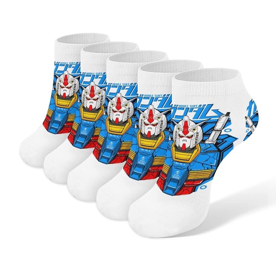 Amazon.co.jp: [XIAOQIU] 靴下 5足セット ネオ ジオンガンダム