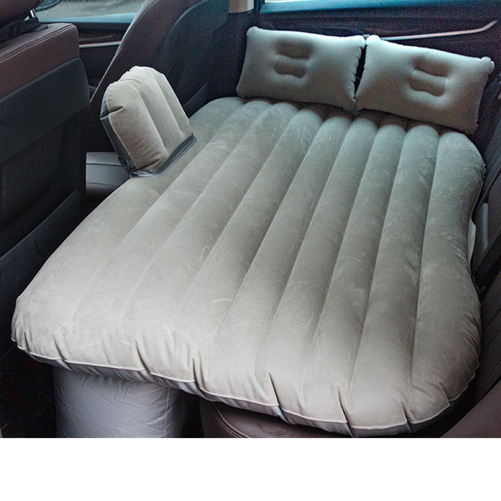 Aufblasbare Reise-Automatratze – Rücksitzbett mit Nackenkissen, Kompatibel mit Jeep Grand Commander Commander,Grey