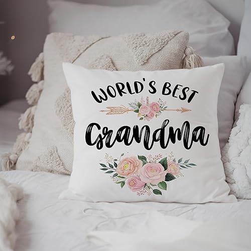Miniatura 4 de Fundas de almohada decorativas para regalo para abuela, el mejor regalo para la abuela, para mamá, día de la madre, Navidad, vacaciones, fundas de