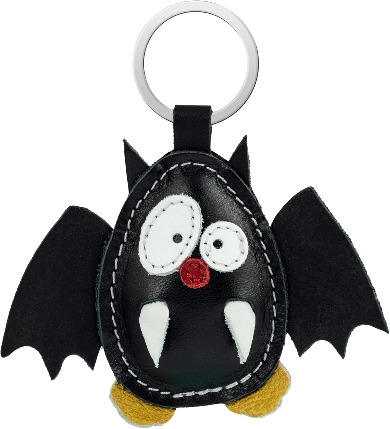 Genuine Leather Animal-Shaped Keychain – Made in EU – Ideal for Christmas, Birthdays & Anniversaries