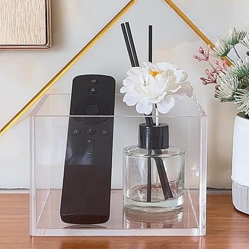 Miniatura 6 de Soporte para control remoto, organizador de TV remoto para mesa, caja de almacenamiento remoto de acrílico, transparente