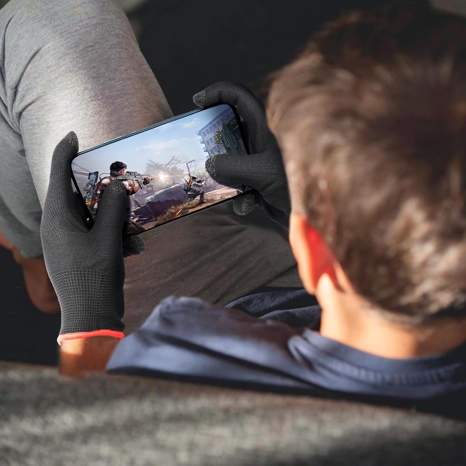 10 Pairs Touch Screen Gloves, Highly Sensitive Seamless Gaming Gloves for Sweaty Hands, Anti-Slip Breathable VR Gloves Guantes Gamer Gloves, PUBG Mobile Call of Duty Mobile Gaming Accessories image 6 of 7 B0DKFFDVY5