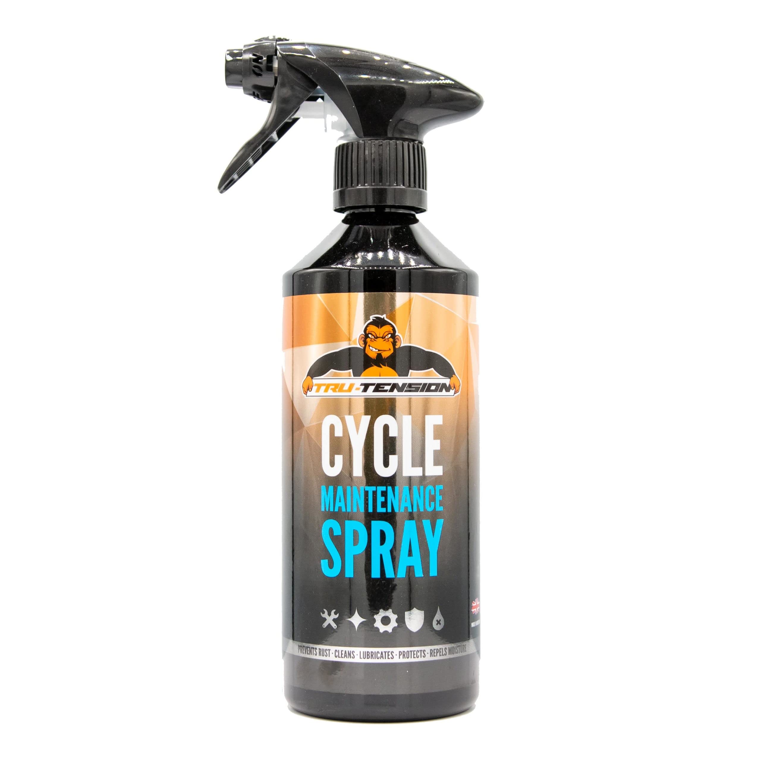 Tru-Tension | Cycle Maintenance Trigger Spray | No Hassle Road, Mountain & E-Bikes Cleaner | Bicycle Tools & Accessories | 500ml