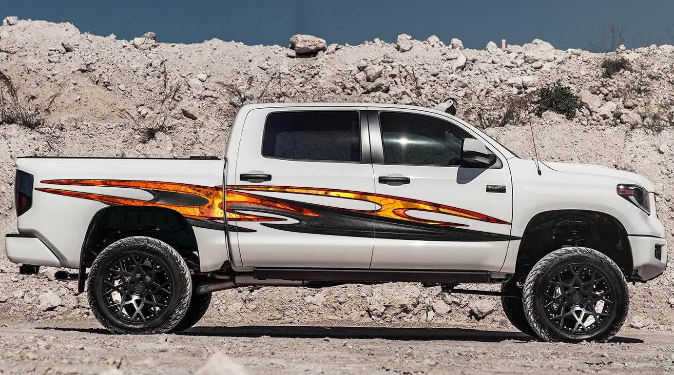 Tribal car Graphics, Ripped Metal Full Color Car Vinyl Design, Sword Racing Stripes Stickers, Car Vinyl Full Color Tribal Blade, Car Wrap (25x130)