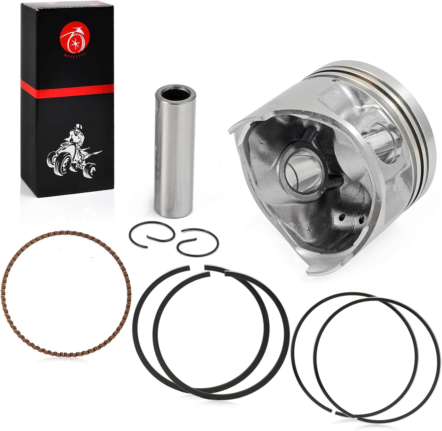 285cc Top End Piston & Ring Kit 0.25mm Oversize Bore Compatible with YAMAHA Golf Cart G2 G5 G8 G9 1985-1995 G11 1993-1194