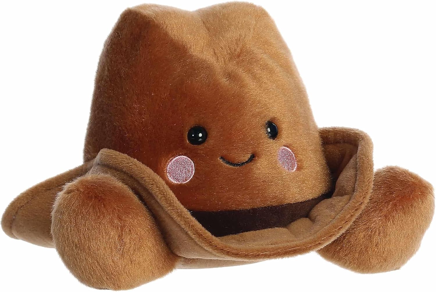 Aurora® Adorable Palm Pals™ Party Sized Orville Cowboy Hat™ Stuffed Animal - Fun Collectible Plush for Kids and Adult Collectors - Perfect for Decorating Rooms and Birthday Gifts - Brown 8 Inches