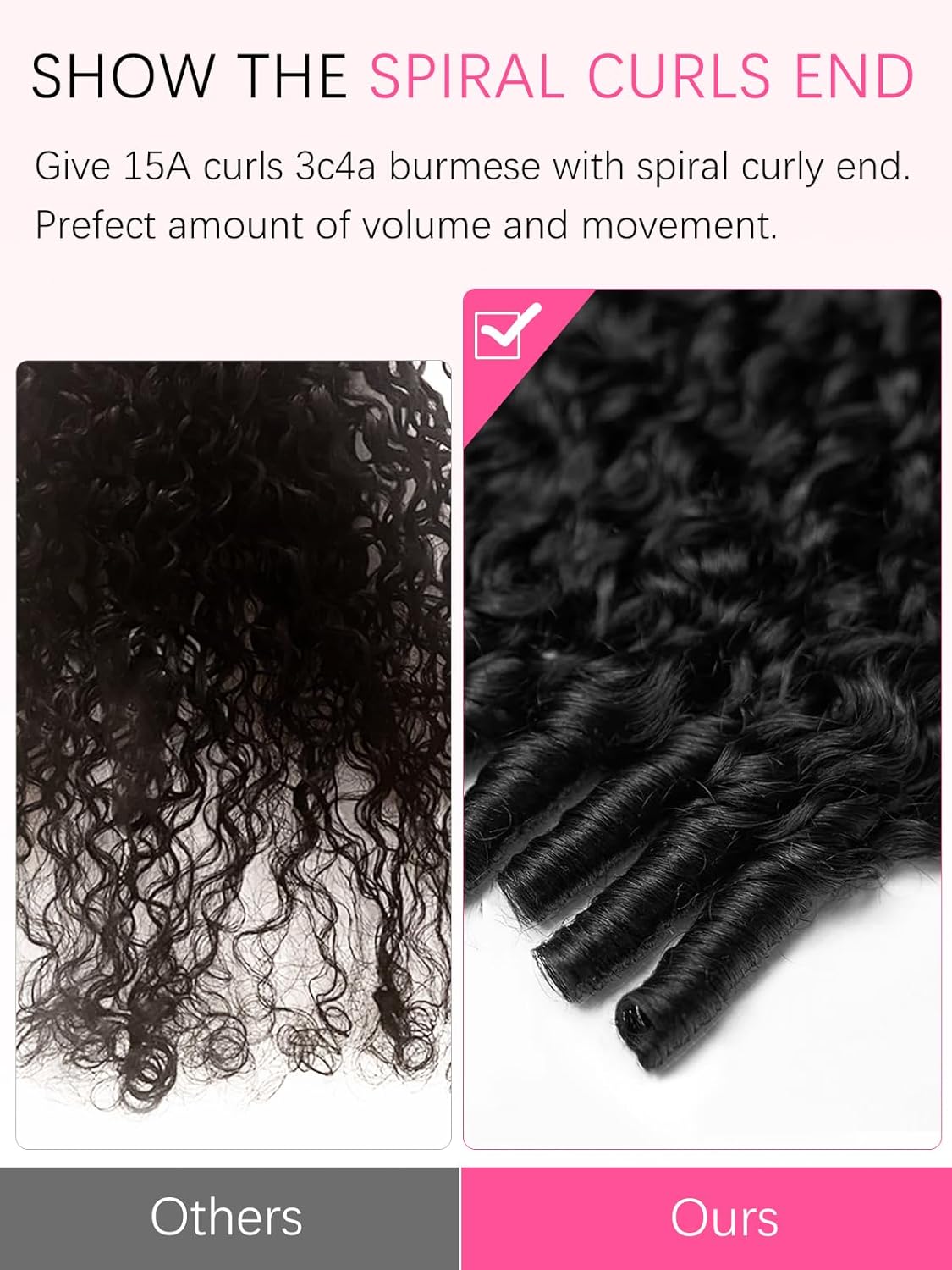 15A Raw Burmese Curly Bundles Human Hair,One Bundles 22 Inch Curly Human Hair,Triple Lifespan Indian Virgin Hair,Quick Weave Hair Extensions Natural Black