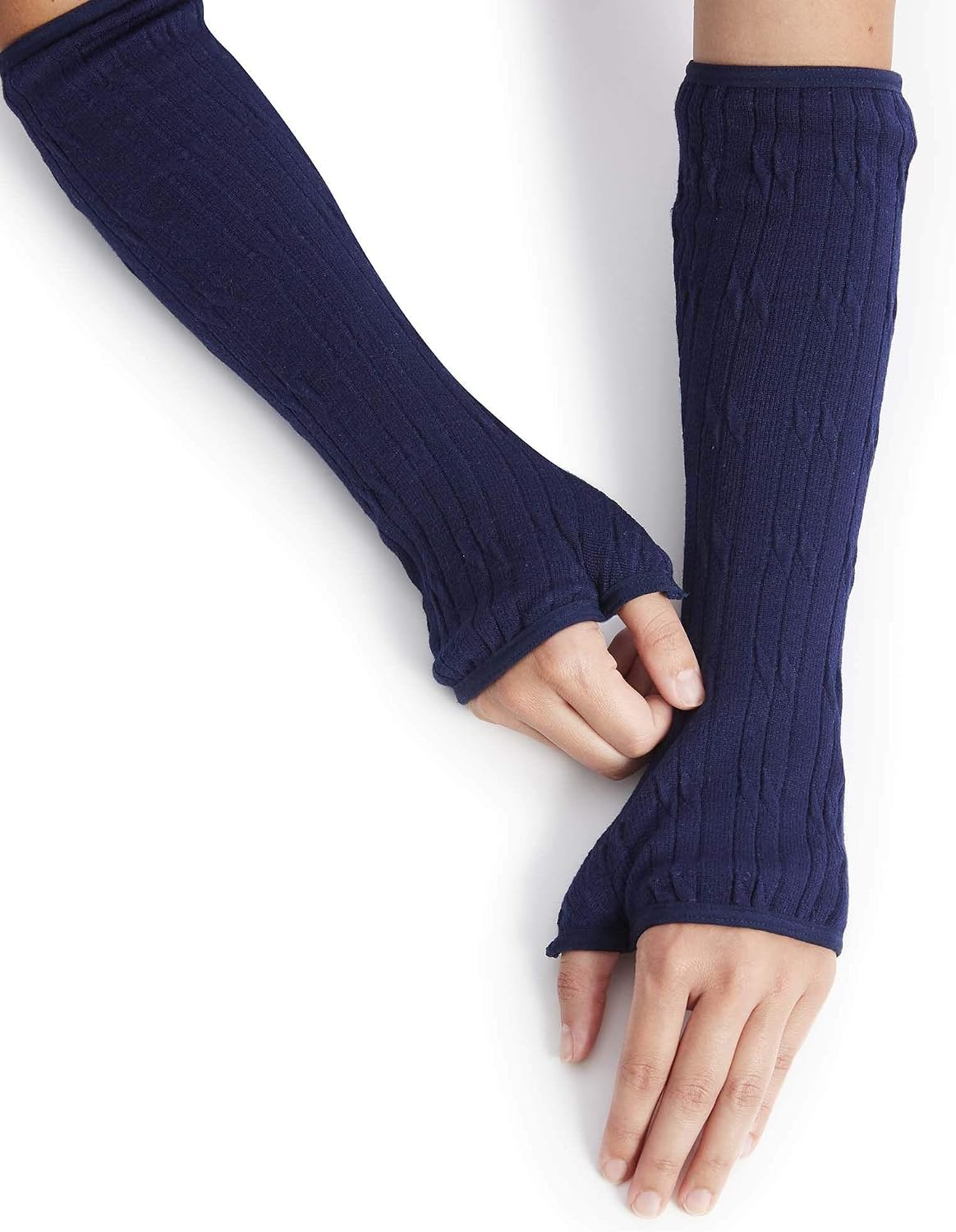 Women's and Men's Adaptive Arm Warmer Protectors Sweaterknit with Loop Cables