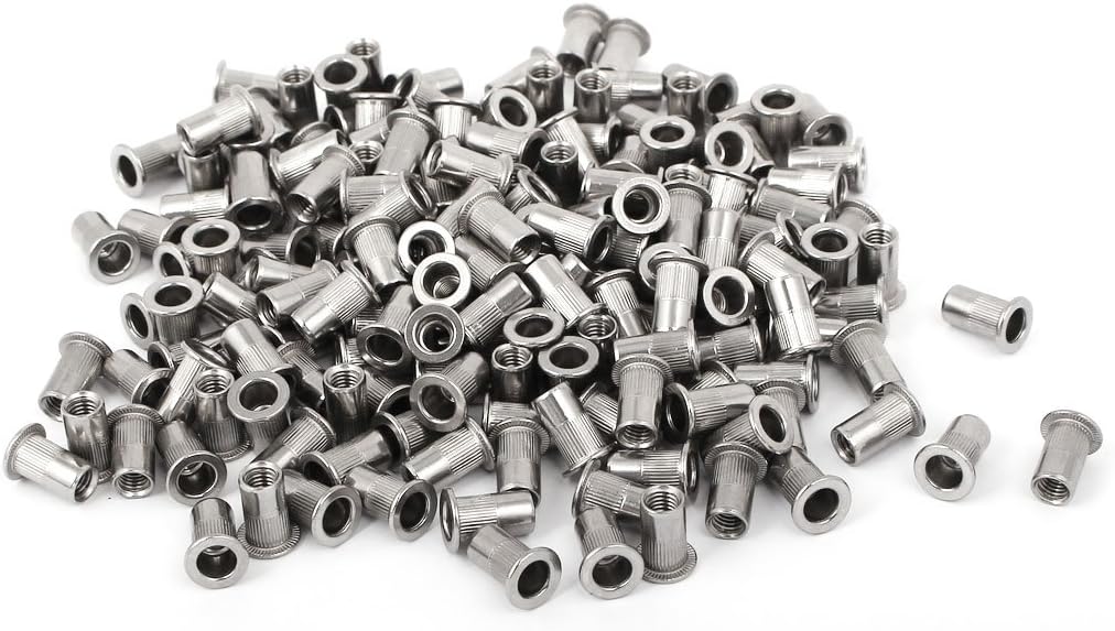 M5 x 13mm 304 Stainless Steel Knurled Blind Rivet Nut Insert 200PCS (bd6f37a77e42752ccd73f2df8e7e17ec)