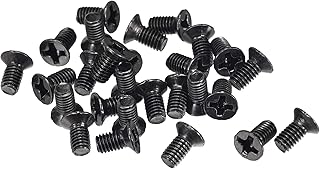 uxcell M3 x 6mm Phillips Screw Fastener Black for Laptop PC TV Fan Switch 500pcs