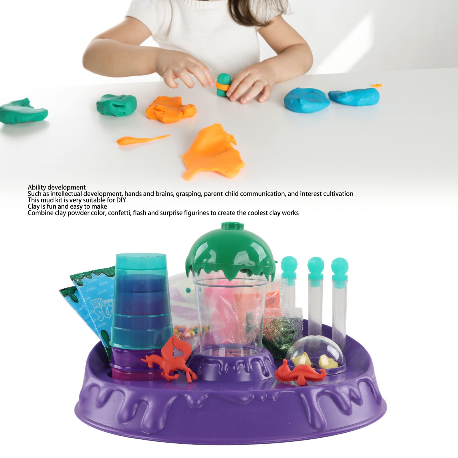 Kit di argilla modellabile colorata Kit di strumenti e argilla fai-da-te antistress per bambini dai 6 ai 14 anni Giocattolo creativo per attività in classe e a casa Plastica 635 g