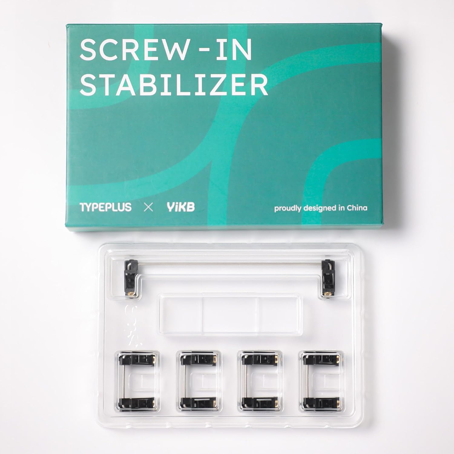 Typeplus x YIKB Screw-in Stabilizer (104 Set),Keyboard Plate Mount Stabilizers Kit for MX Compatible Wireless and Wired Keyboard（100% Kit）