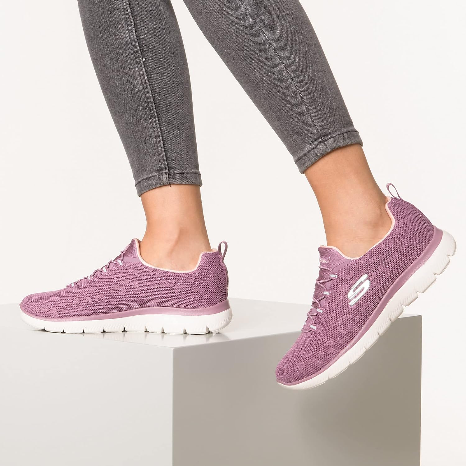 Mauve Mesh Lt Pink Trim