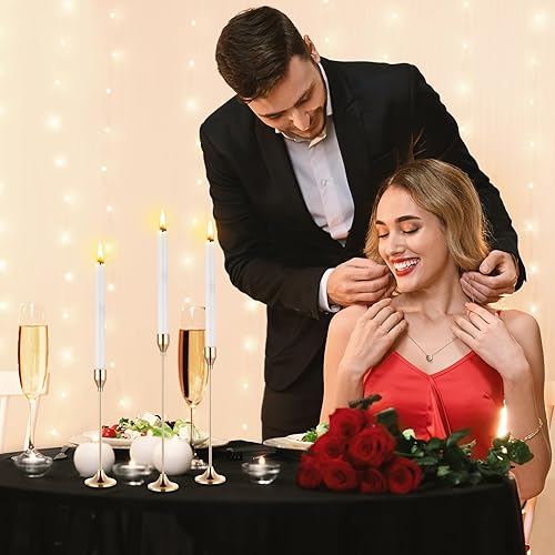 Miniatura 6 de Mumufy 30 portavelas cónico de metal para candelabros, centros de mesa para bodas, fiestas, decoración del hogar, se adapta a 34 pulgadas de grosor