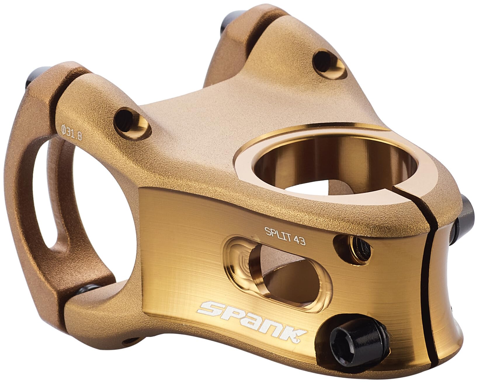 Spank Mostek rowerowy Split, 31,8 mm, 38 mm, brąz, unisex