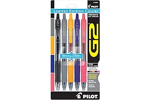 Pilot G2 Harmony Ink Collection Limited Edition Retractable Gel Pens, Gel Pens, 5-Pack