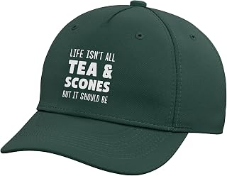 Life Isn't All Tea and Scones Funny Tea Lover Adjustable Baseball Hat
