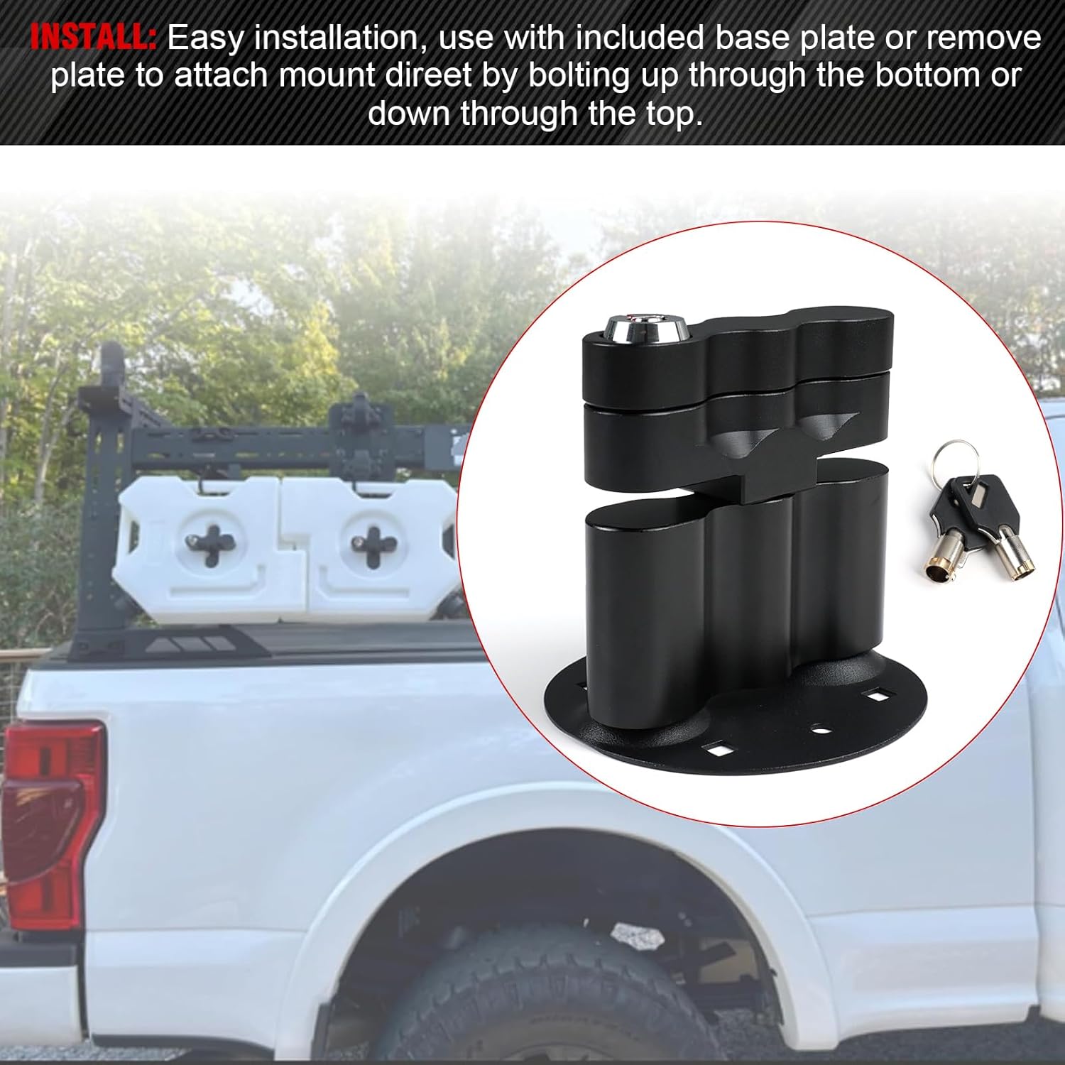 RX-LOX-PM Pack Mount Lock with Key – Compatible with Gasoline Pack, Storage Box, and Fuelpax Standard Pack – 1 Piece