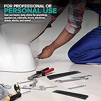 Vista 6 de Cuñas compuestas (paquete de 12) – Cuñas de compuesto duro para mejoras en el hogar – Cuñas de mesa de restaurante – Cuñas de mesa de restaurante