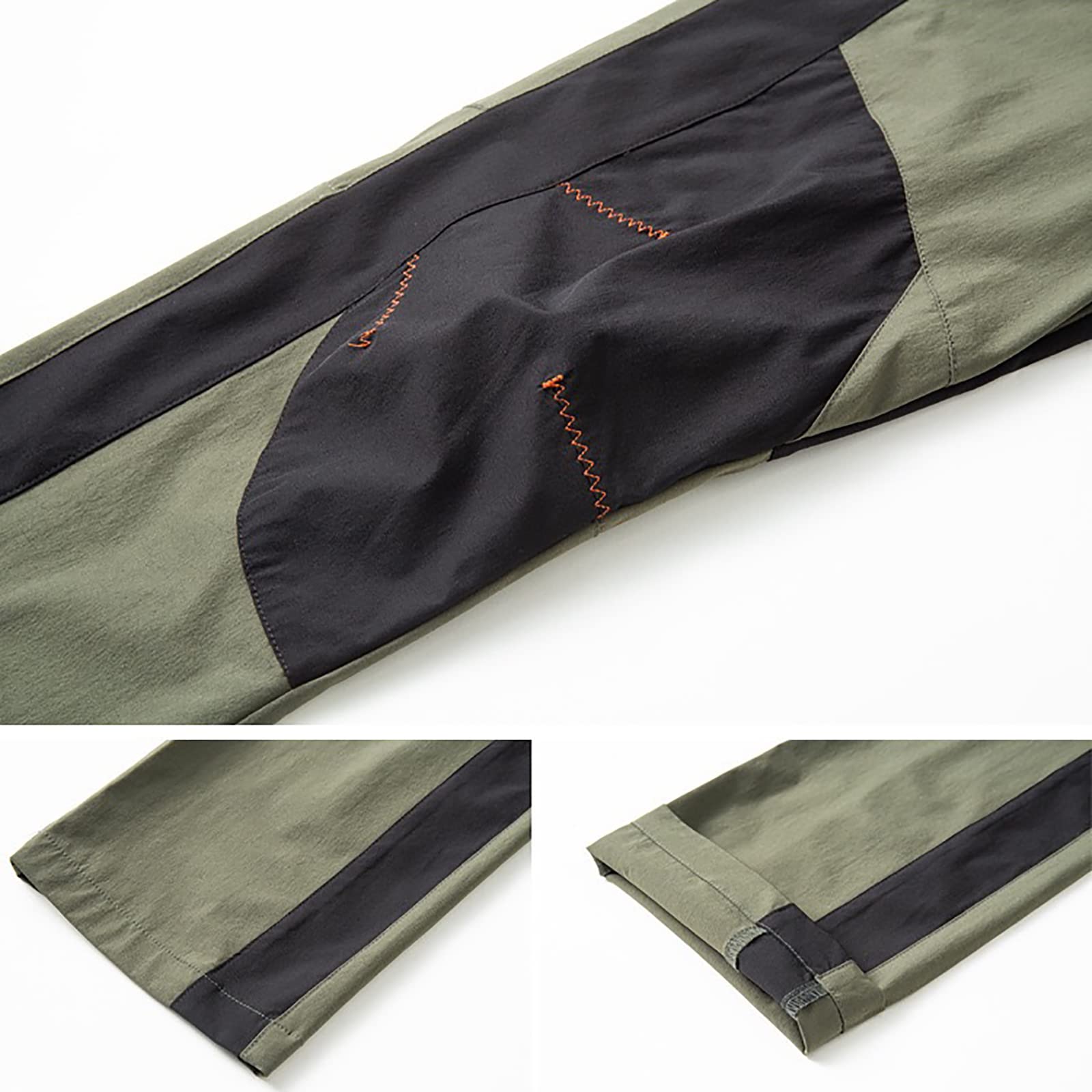 Pantalon Senderismo Montaña Hombres Secado Rápido Impermeable Pantalones Trekking Escalada Transpirables Ligeros(Size:4XL,Color:Gris)