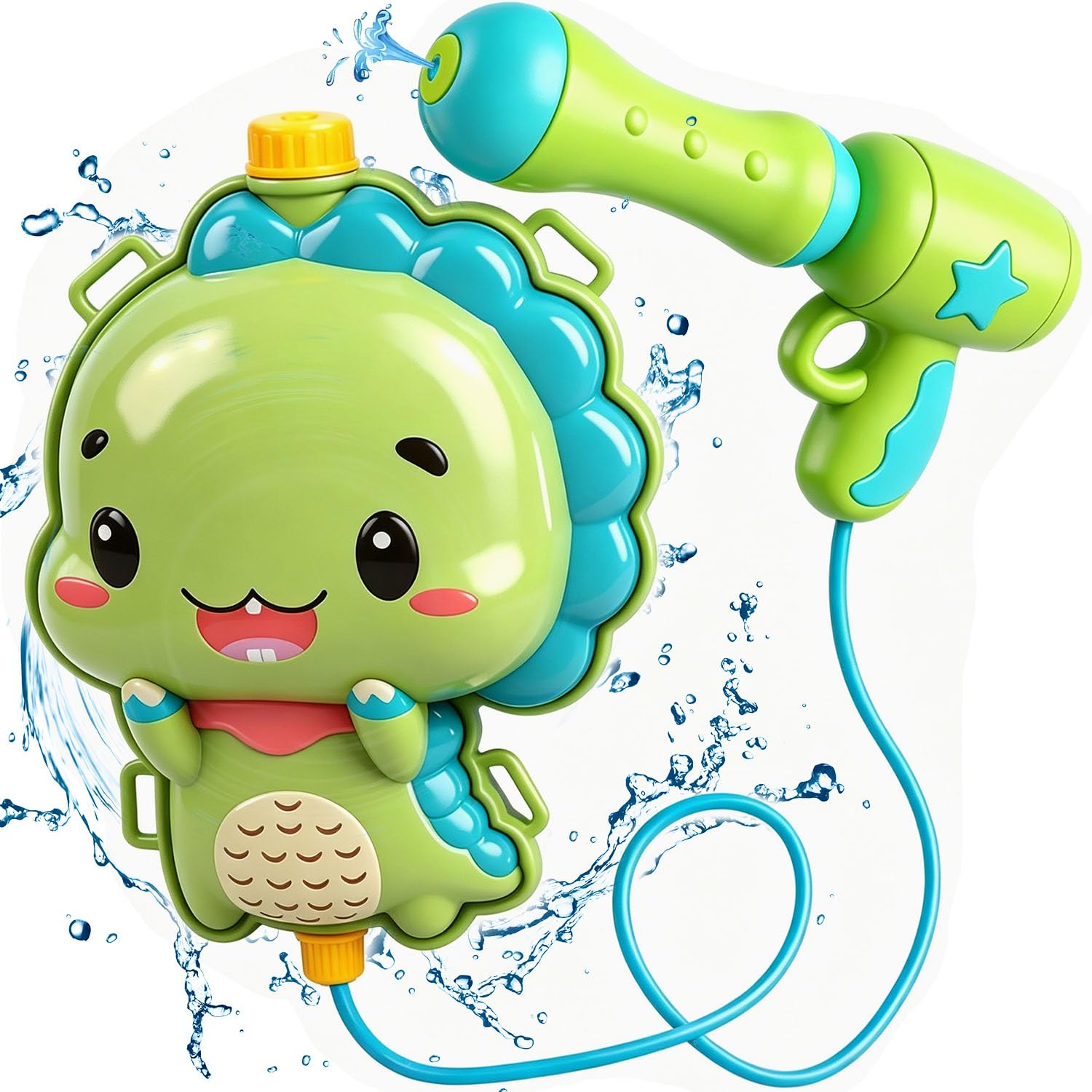 Dinosaur Water Pistol Soaker Waters Blaster 2000ml Dinosaur Water Gun Backpack Super Soaker for Summer Garden Pool Water Pistol Backpack Waterpistols Soaker Squirt Guns for Outdoor Watertoys-30