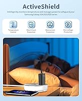 Vista 6 de Cargador Tipo C de Carga Rápida, Paquete de 2 Cargadores USB C Súper Rápidos de 25 W con Cable USB C de 6 Pies Compatible con Samsung Galaxy S24