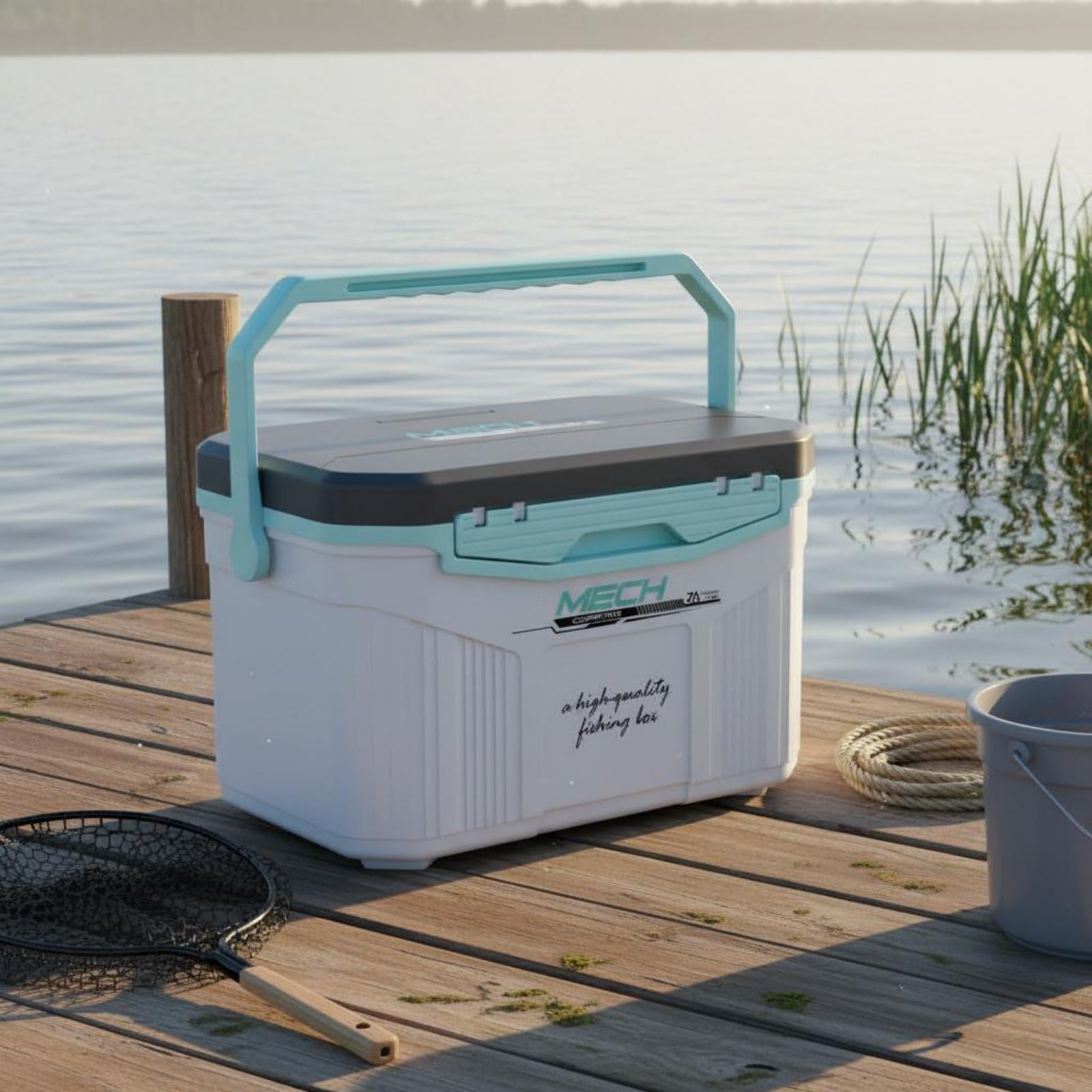 Qianly Ghiacciaia Portatile 18L Grande Capacità Box Termico da Pesca Leggero Contenitore Termico Rigido per Campeggiatori