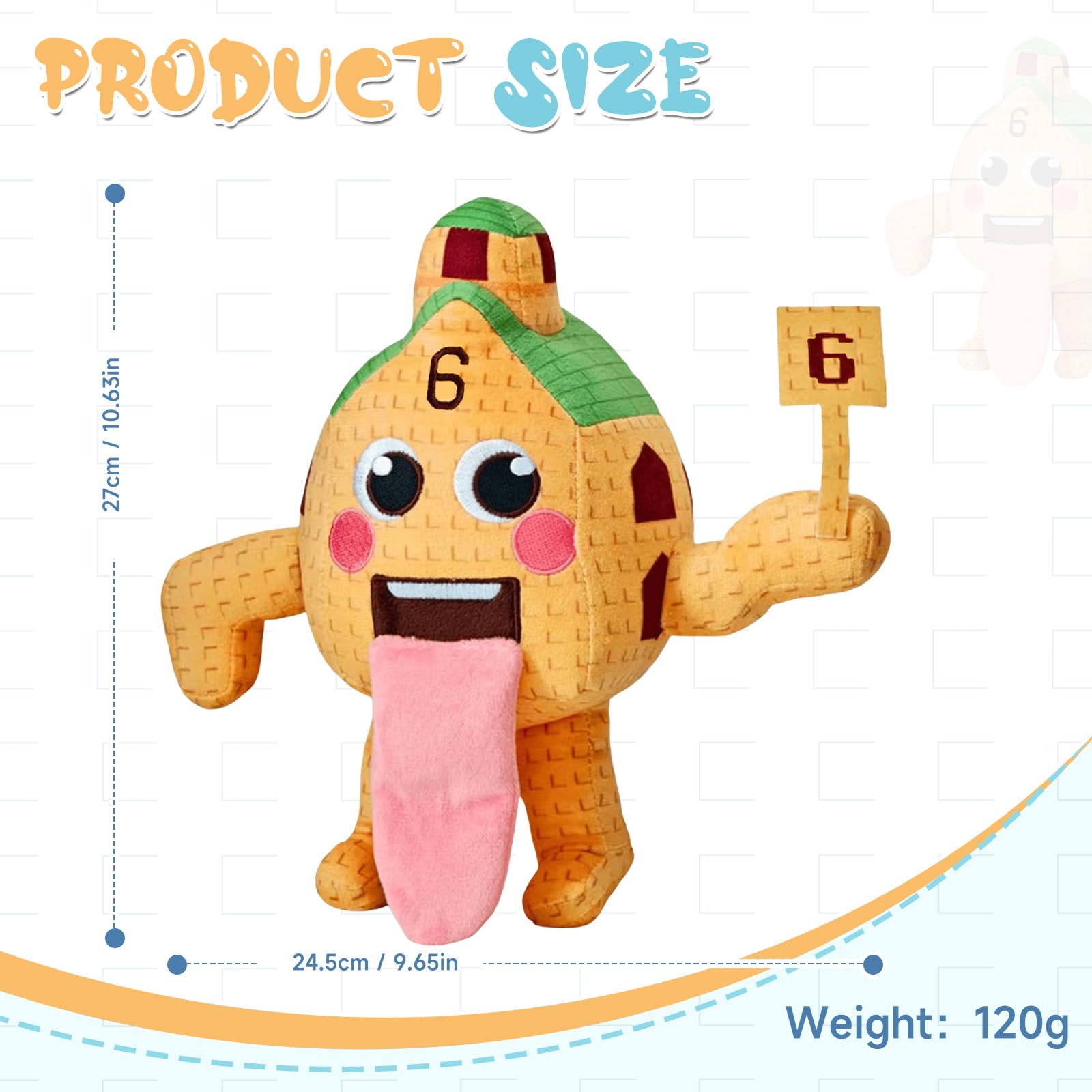 Wsndyjia Steal A Brainrot Plush, Cute Funny Stuffed Animals Gifts for Fans (Yellow+Blue) - Image 3