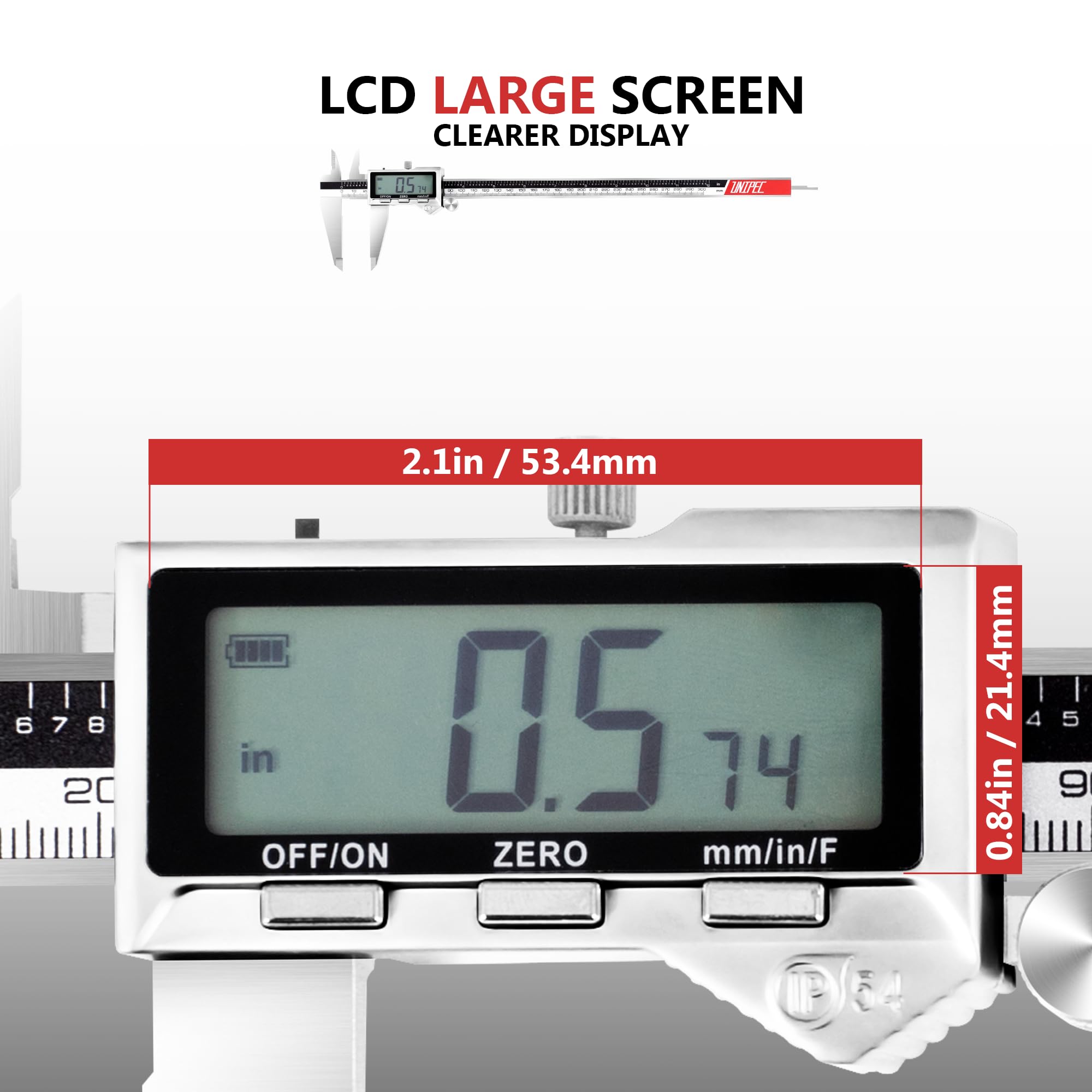Rechargeable Digital Calipers - 12 Inch -4
